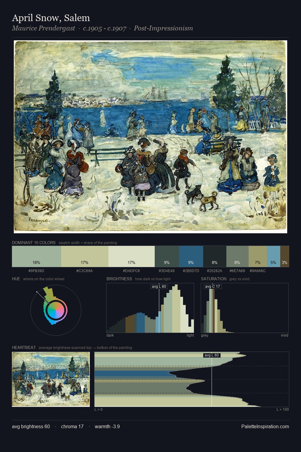 April Snow, Salem palette card
