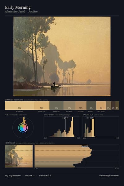 Early Morning palette card