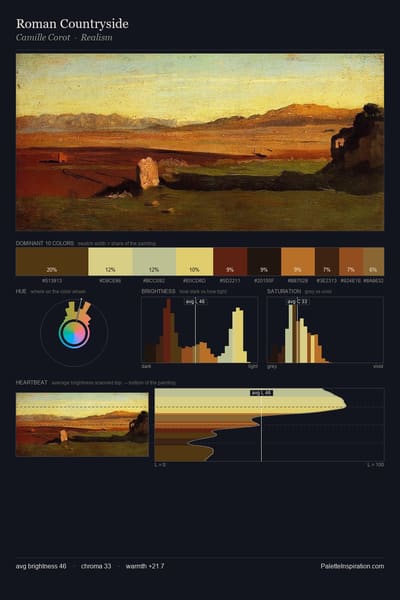 Roman Countryside palette card