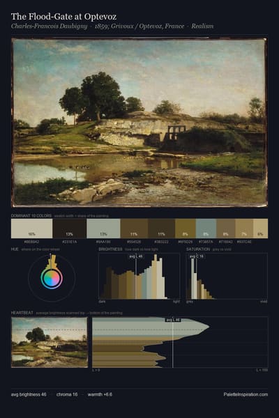 The Flood-Gate at Optevoz palette card