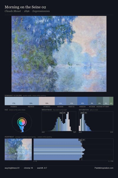 Morning on the Seine 02 palette card
