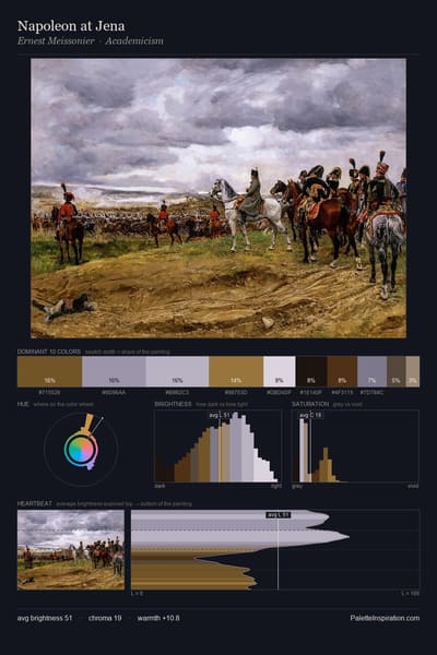 Napoleon at Jena palette card