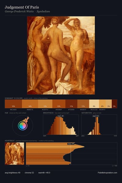 Judgement Of Paris palette card