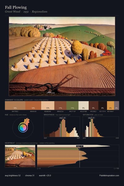 Fall Plowing palette card