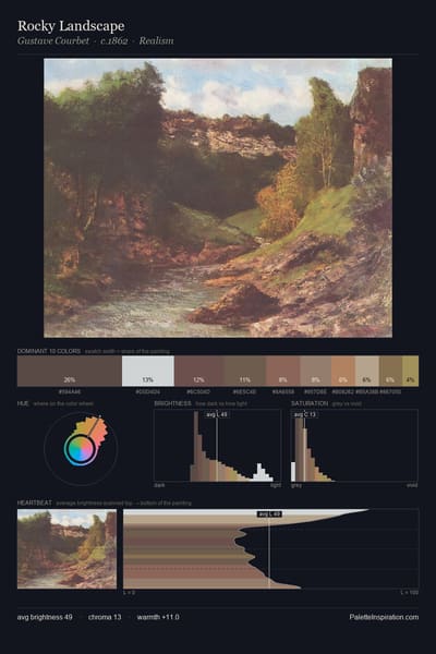 Rocky Landscape palette card