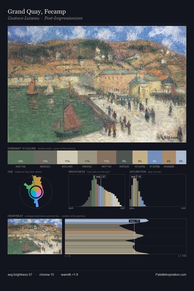 Grand Quay, Fecamp palette card