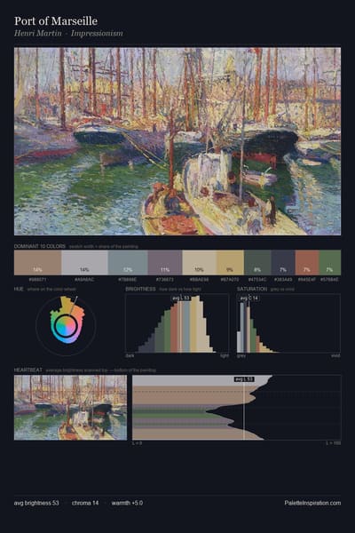 Port of Marseille palette card
