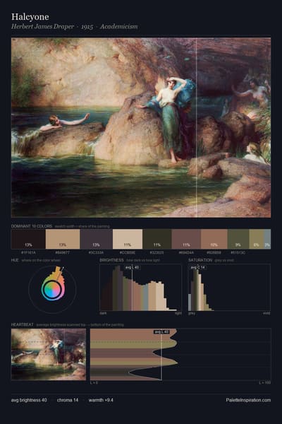 Halcyone palette card