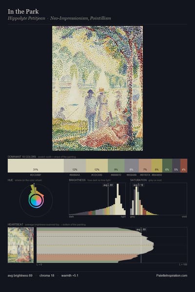 In the Park palette card