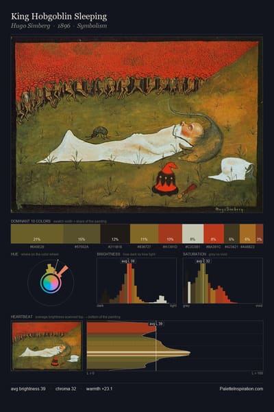 King Hobgoblin Sleeping palette card