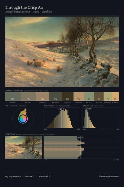 Through the Crisp Air palette card