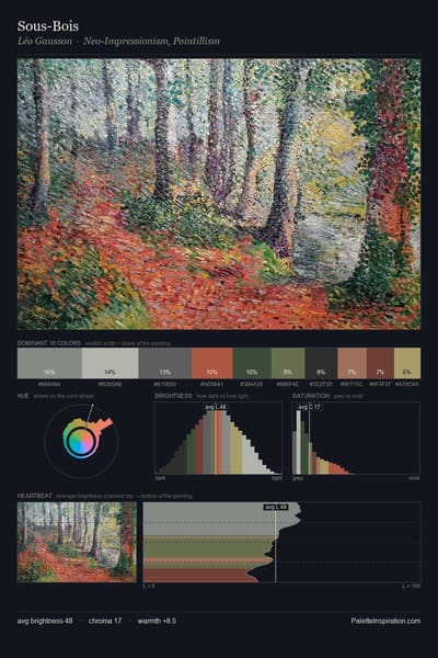 Sous-Bois palette card