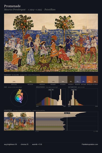 Promenade palette card