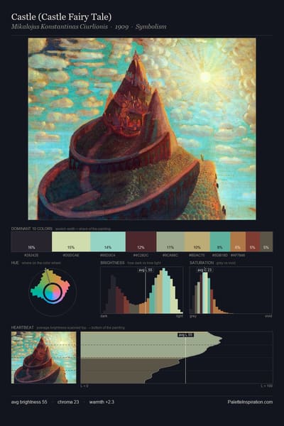 Castle (Castle Fairy Tale) palette card