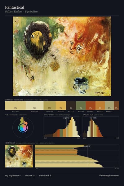 Fantastical palette card