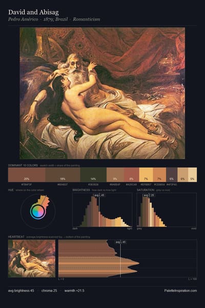 David and Abisag palette card