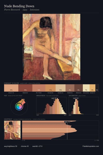 Nude Bending Down palette card