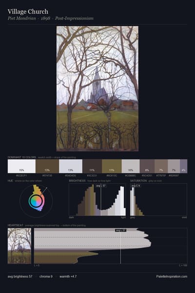 Village Church palette card
