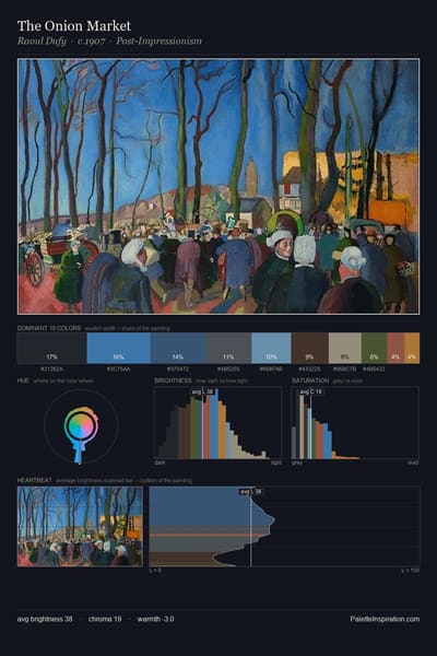 The Onion Market palette card