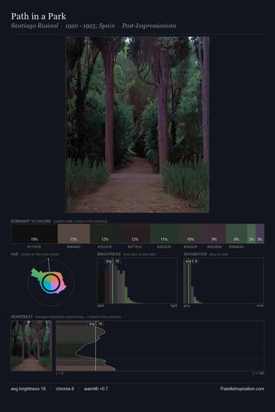 Path in a Park palette card