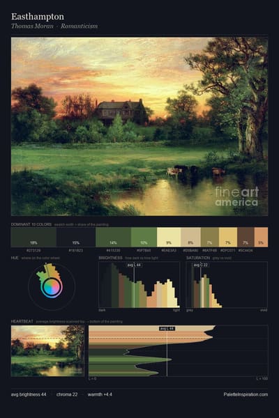 Easthampton palette card