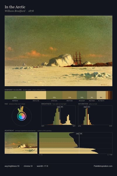In the Arctic palette card