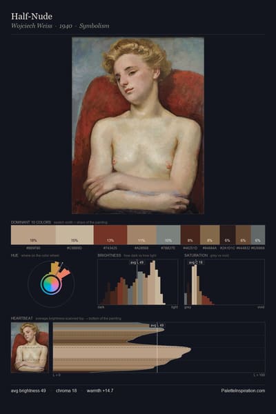 Half-Nude palette card