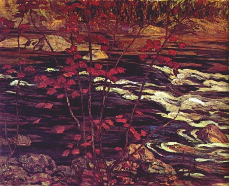 The Red Maple by A.Y. Jackson