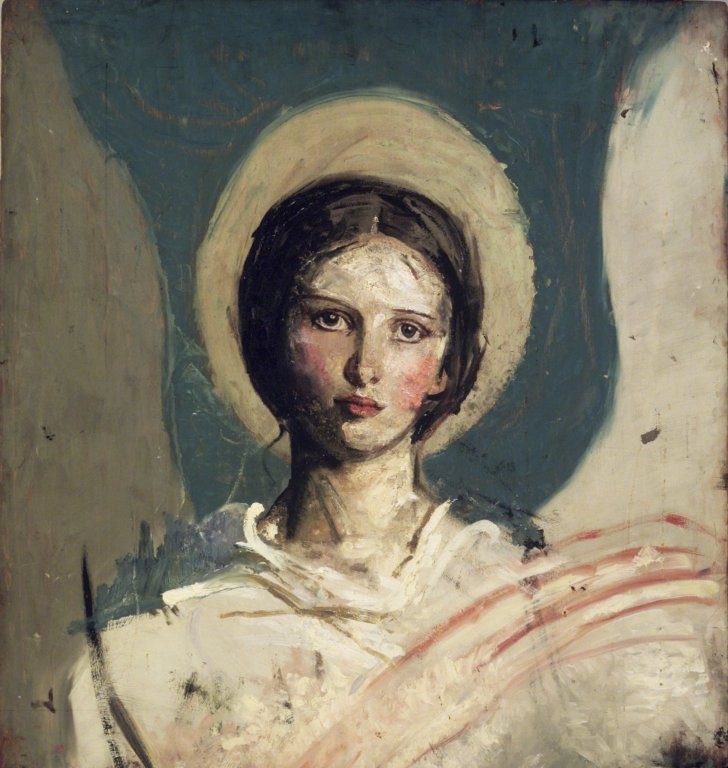 Head of a Girl (Verso) by Abbott Handerson Thayer