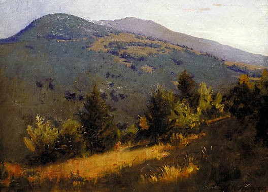 Spring Hillside by Abbott Handerson Thayer