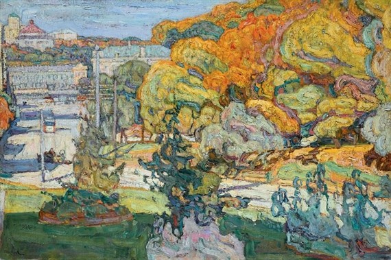 Alexander Square, Kyiv by Abraham Manievich