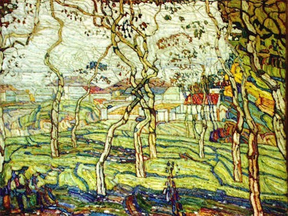 Spring in Kyiv`s Kurenivka District by Abraham Manievich