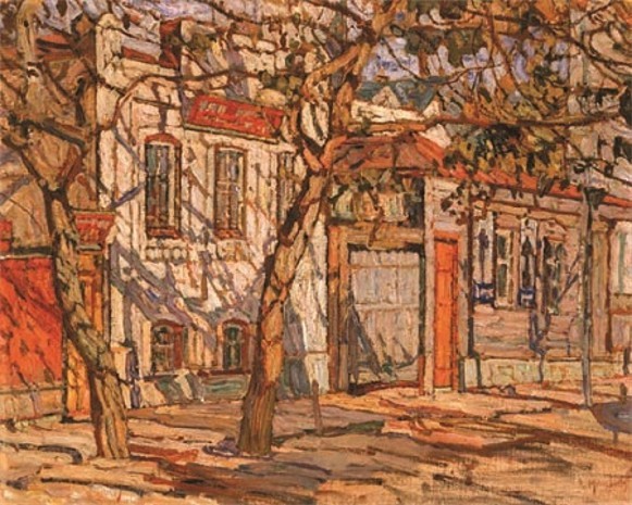 Street in a Provincial Town by Abraham Manievich