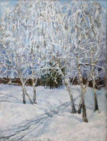 Winter Landscape: Outskirts of Kyiv by Abraham Manievich