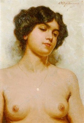 Female Nude by Achille Beltrame