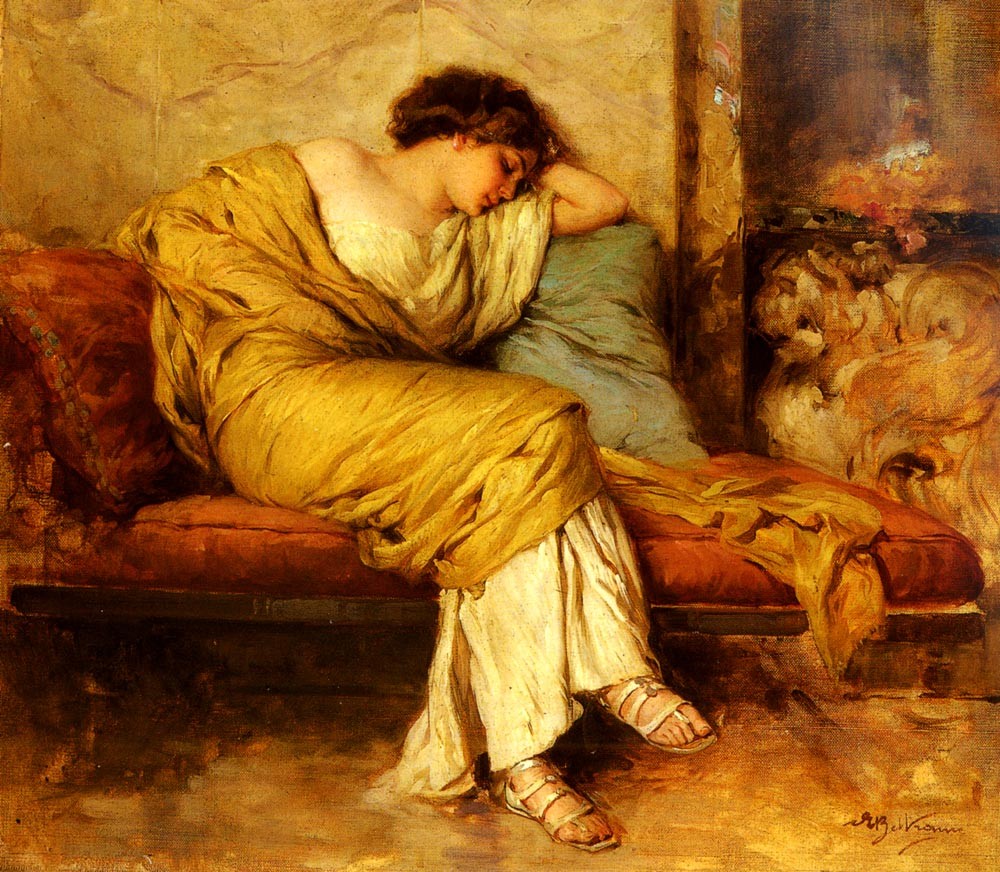 Sleeping Figure by Achille Beltrame
