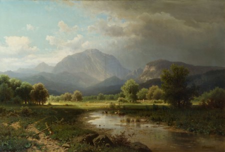 Mountain landscape by Adolf Chwala