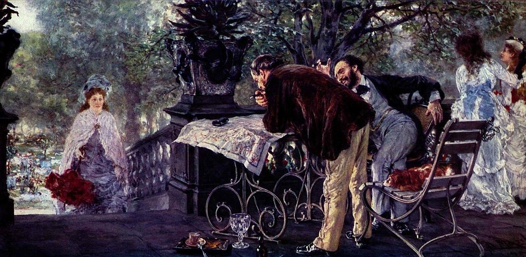 Travel plans by Adolph Menzel