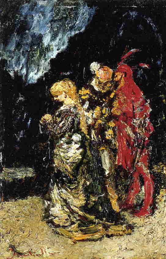 Margaree, Faust and Mephisto by Adolphe Joseph Thomas Monticelli