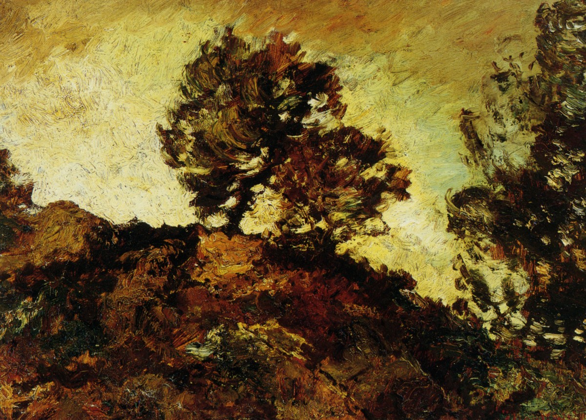 Rocky Landscape by Adolphe Joseph Thomas Monticelli