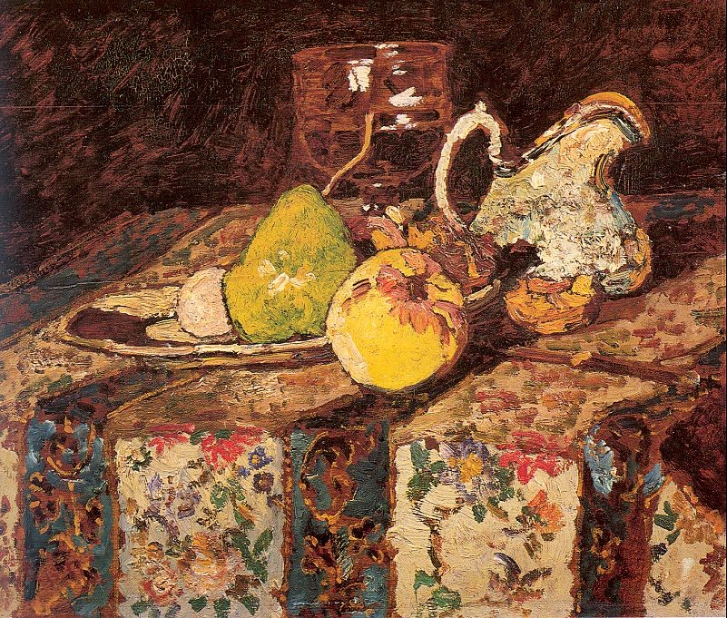 Still Life with White Pitcher by Adolphe Joseph Thomas Monticelli