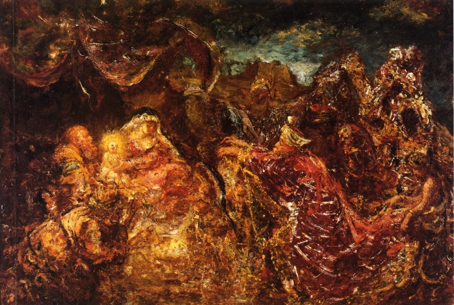 The Adoration of the Magi by Adolphe Joseph Thomas Monticelli