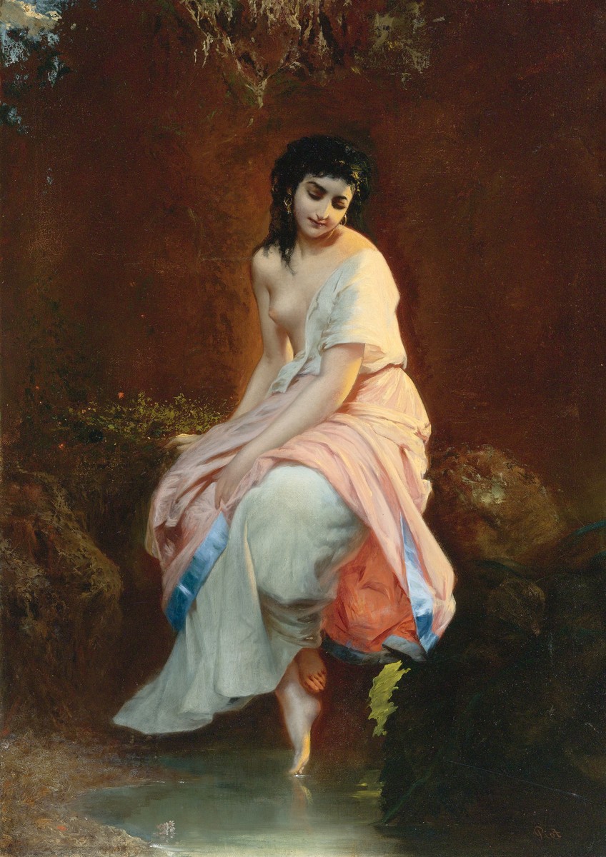 The bather by Adolphe Piot