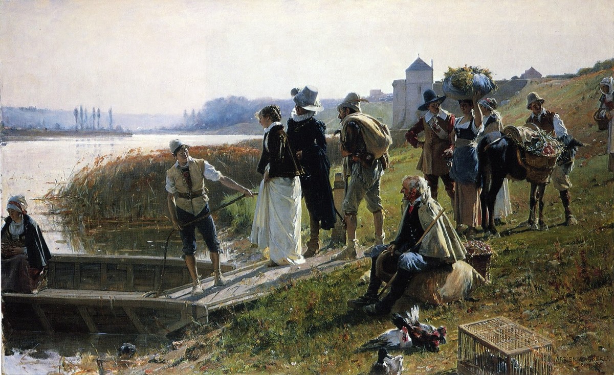 The ferry by Adrien Moreau