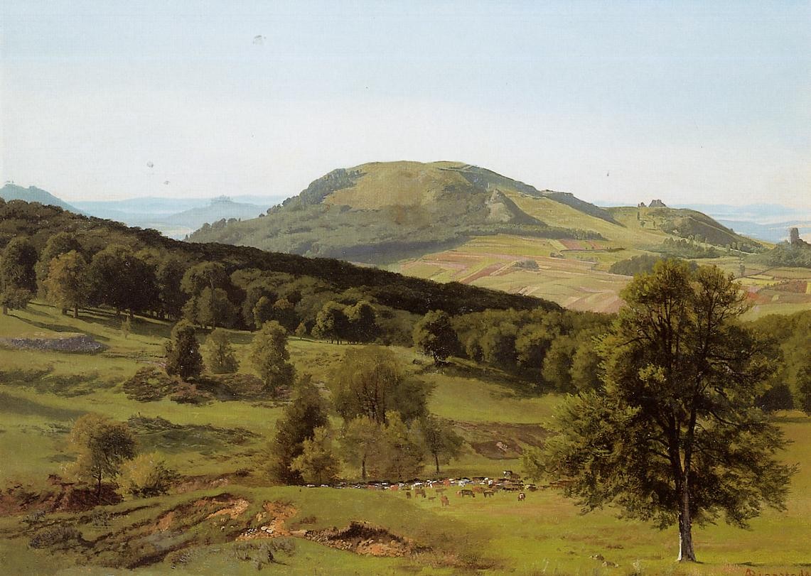 Landscape. Hill and Dale by Albert Bierstadt