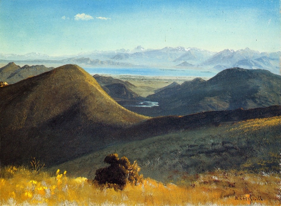 Mono Lake, Sierra Nevada, California by Albert Bierstadt
