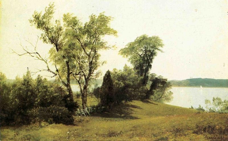 Sailing on the Hudson by Albert Bierstadt