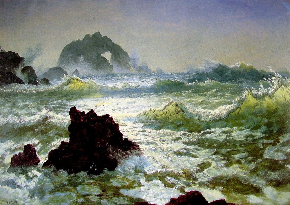 Seal Rock, California by Albert Bierstadt