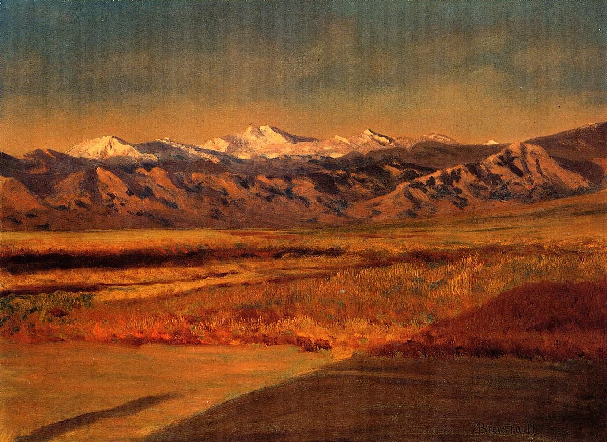 The Grand Tetons, Wyoming by Albert Bierstadt