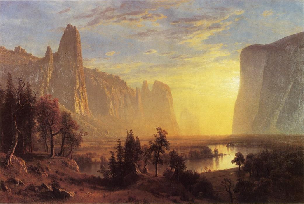 Yosemite Valley, Yellowstone Park by Albert Bierstadt